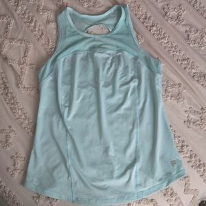 Fila Green Sleeveless Relaxed Cut Out Tank Top